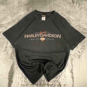 Vintage 2003 Harley Davidson Black Legendary Harley Utah Graphic Tshirt L